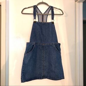 Billabong Overall Denim Dress w/ pockets